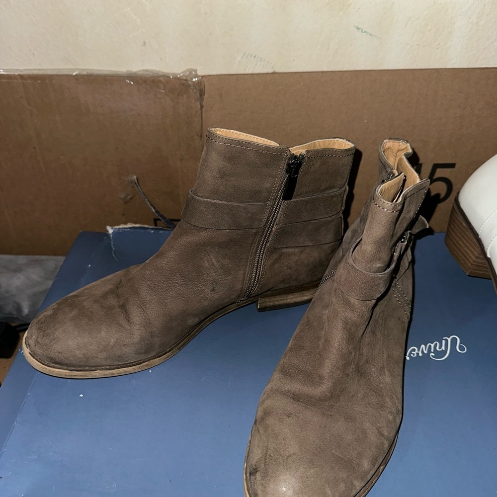Brown Leather Ankle Boots